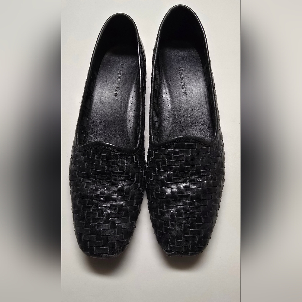 Naturalizer Black Woven Flats